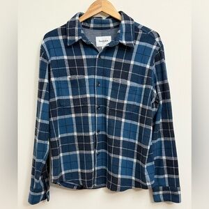 {Goodfellow & Co}-Size: L-Men's Blue Plaid Shirt
